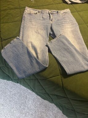 Old Navy Light Wash Straight Leg Jeans - Light Blue